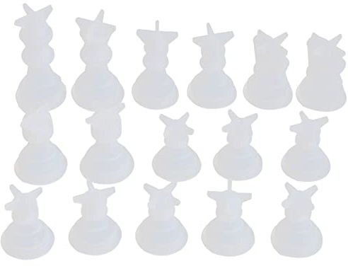 Iegefirm Stampo a Scacchi per Resina Silicone Scacchi Resina Scacchi Cristallo epossidico ghisa stampi per Fai da Te Il di Compleanno