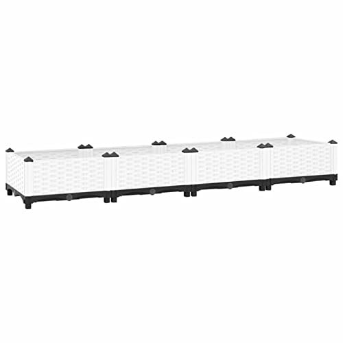 SHUJING Vegetable Garden Kit,Raised Planter,Garden Hoops For Raised Beds,Raised Bed 160x40x23 cm Polypropylene