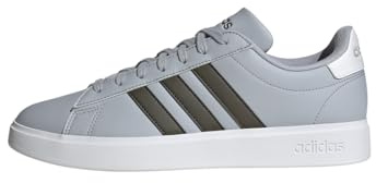 adidas Mens Grnd Crt 2.0 Trainers Halo Silver/Sha 8 UK