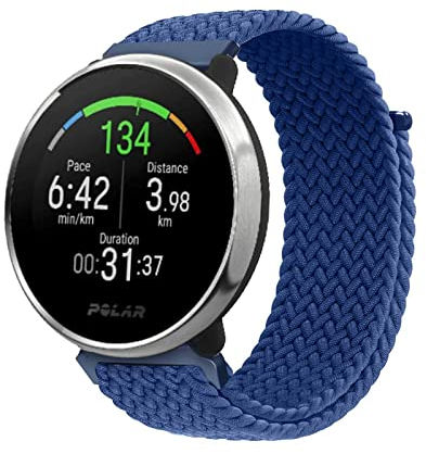 Nylon Armband Kompatibel mit Polar Ignite 3/ Ignite 2/ Ignite/ Polar Unite/ Polar Pacer Stoff Sport Armbänder für Damen Herren Ersatz für Polar Ignite 3/ Ignite 2/ Ignite/ Polar Unite/ Polar Pacer (6)