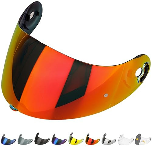 Everalo Visiere Casque Compatible avec Xlite x802r - x803 - x802 - x802rr - x702 - x661 - x603 - xsf 02 - Ecran Nolan Visière Pinlock Ready (Rouge)