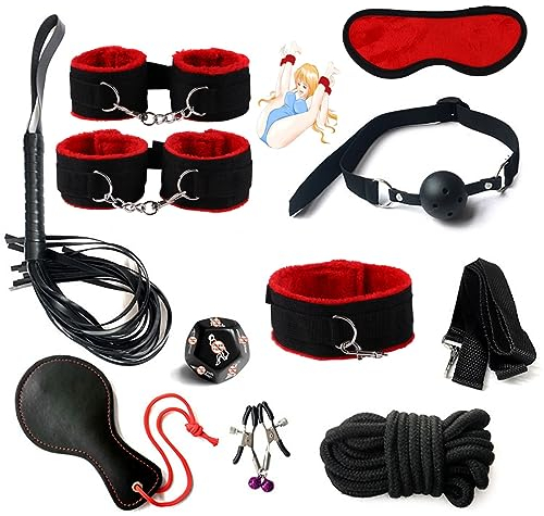 Ensemble De Yoga Rouge 10 Pièces (avec Battement Et Dés) à Offrir