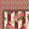 Melody Jane Dolls House Wallpaper Victorian Floral Stripe 1/2 inch 1:24 Miniature Print 592
