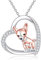YFN Chihuahua Ketten Sterling Silber Hund Anhänger Halskette Hund Schmuck Für Damen Mädchen Chihuahua Geschenke