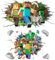 Mine-Craft Wandtattoo,2 Stück Creeper Wandaufkleber Poster, Wandaufkleber für Kinderzimmer,Abnehmbare Aufkleber Wall Stickers, für Babyzimmer Wohnzimmer Schlafzimmer Kinderzimmer Hause Wanddekoration