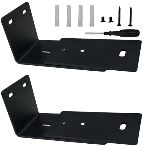 SopimusZ Adjustable Wall Mount Kit,Black TV Speaker & Soundtouch 300 Black Adjustable Wall Mount Kit, for Bose Sound Bar Smart Ultra, 300, 500, 550, 600, 700, 900, Ultra, Mounting Bracket