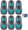 6x BREEZE MEN Dry Protection Deodorante Roll On 50ml + 1 Confezione di Talco Felce Azzurra in omaggio, Busta da 100g