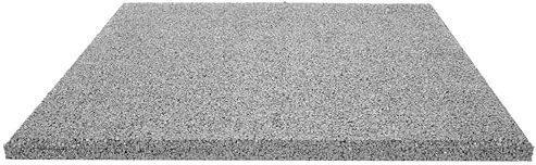 TOPRUBBER Fallschutzplatte 50x50x2 cm Grau Gummiplatte Spielplatzmatte
