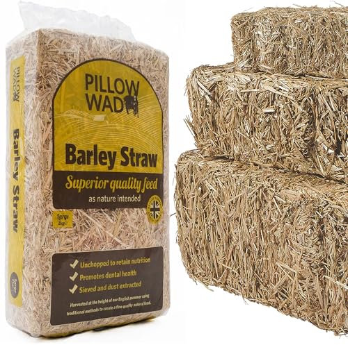 STORM TRADING GROUP Barley Straw Bedding Unchopped Soft Animal Bedding For Chickens, Rabbits & Tortoise (2KG (3 Bags))