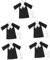 Alasum 5 Sätze Richteruniform Für Kinder Richterkostüm Mit Perücke Falscher Kragen Richterperücke Und Robe Richter-Halloween-kostüm Anwaltsoutfit Für Kinder Rechtsanwalt Perücke Polyester