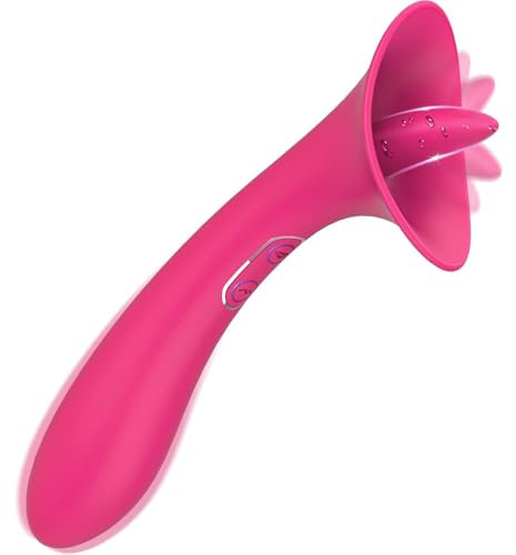 QgLust Damen G-Punkt-Vibrator, 9 Vibrationsmodi + Zungenvibration + Schwanzvibration, kraftvoller und leiser Motor, Klitoris-G-Punkt-Vibrator, weibliches Sexspielzeug-Vibrator-Set (Rot)