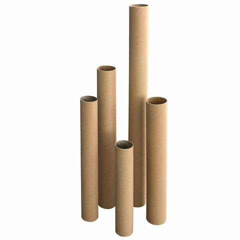 VEPATIM 25 Versandrohre Versandhülsen rund 63 x 460mm braun ohne Deckel | Format A3 A2