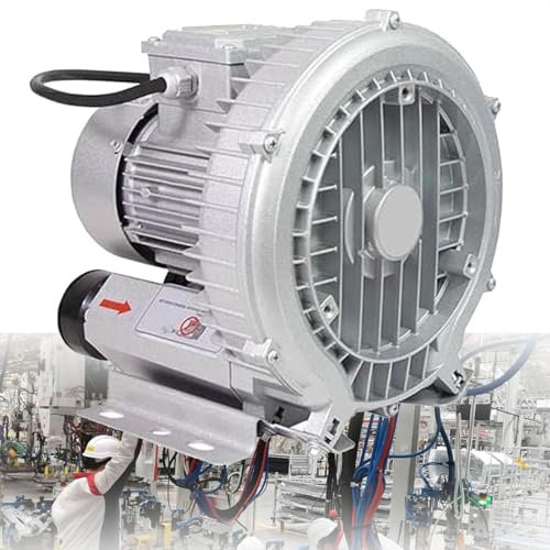 ylpddmm 180W 250W 300W 370W 550 W 750W 1100W 1500W Bomba Turbosoplante Lateral,Bomba de Aireador de Aire,Soplador Ventiladores Industrial Ventilación,Bomba Soplante Monofásica,300W/0.41HP