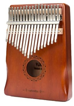 Kalimba Instrument Okoume Daumenklavier, 17-Noten-Kalimba, Rundes Schallloch, Anfänger-Kalimba(Style 5)