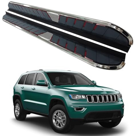 Lot de 2 marchepieds fixes pour Jeep Grand Cherokee 2011-2021 - Marchepieds latéraux avec supports