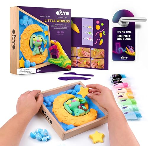 OKTO Bunny Moon/Air Clay Kunst im Holzdekor
