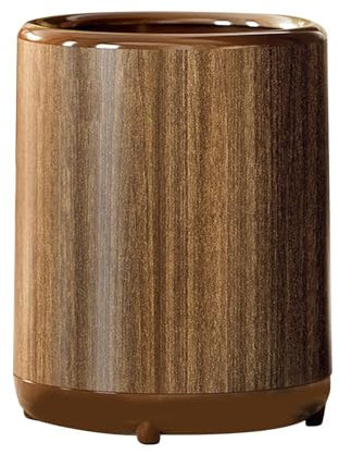 F Fityle Poubelle de cuisine imitation bois, élégante, pour vanité, buanderie, toilettes, cuisine, salle de bain, 18l 27cmx35cm