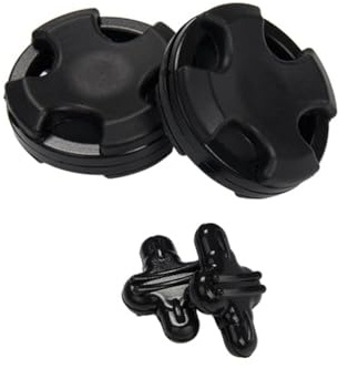 Phyachelo 2 Stück Bogenschießen-Gliedmaßendämpfer, Gummi-Stoßdämpfer, Bogensehnen-Geräuschreduzierungsausrüstung, Recurve-Bogen-Zubehör, Schwarze Gummi-Bogenschalldämpfer, Recurve-Bogen-Zubehör