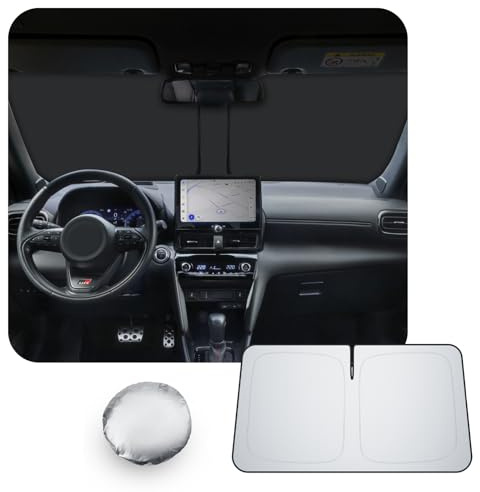 [Upgrade] CDEFG Compatible con Toyota Yaris Cross 2021-2025 2026 Parasol Cubiertas Parasol Parabrisas Delantero Parabrisas Coche Parasol Accesorios