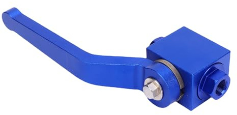 Irfora Bremsleitungs-Absperrventil, Universelle Durchflussregelung, Aluminiumlegierung, Blau, 1/8 Zoll NPT