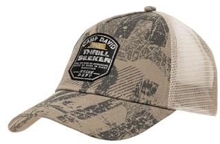 Camp David Herren Trucker Cap mit All Over Print und Patch