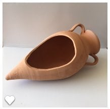 le terrecotte di cassiano fabio anfora a Punta intagliata cm 50 Vaso Terracotta Grezza