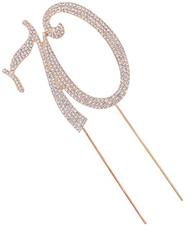 Fenteer Zahlen Tortenaufsatz Torte Kuchen Party Deko aus aus aus, Gold 70, 13 x 20cm