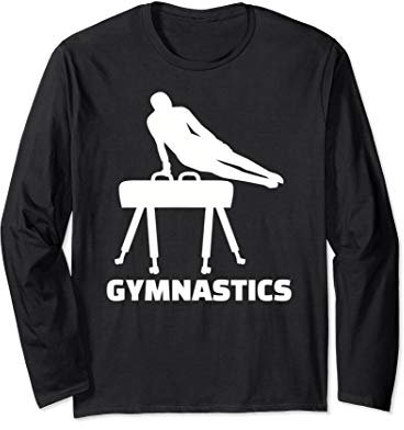 Turnen Pauschenpferd Langarmshirt