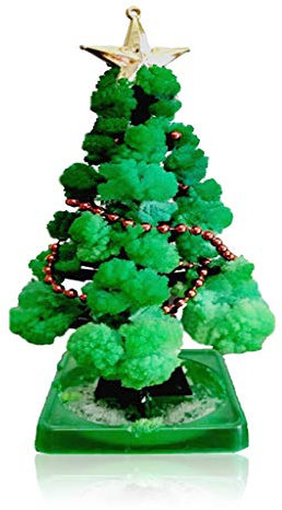 Mini Arbre de Noël Magique en Pleine Croissance, kit de décoration en Cristal, Cadeau de Noël pour garçons et Filles, Kits scientifiques et Guide d'apprentissage