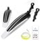 ioutdoor Bike Mudguard Set with 27ft DIY Reflective Tape, Bike Fenders Set Adjustable,Bicycle Front and Rear Mud Guard Fits for 20,22,24,26,27,28 MTB Mountain Road Bike Cycling (Black White)