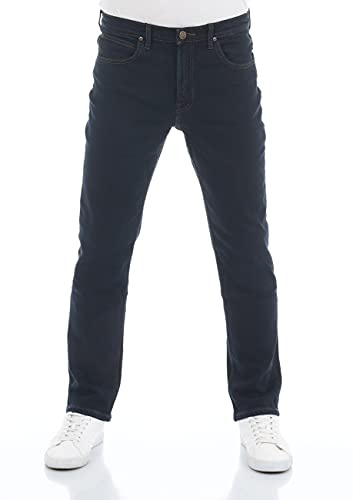 Lee Brooklyn Straight Herren Jeans, Blue Black, 44W / 32L