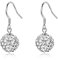 SLUYNZ 925 Sterling Silber Tropfen Ohrringe für Damen - Baumelnde Zirkonia Ohrstecker Ohrhänger Hängend