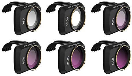 judunmsk ND-Filter-Set für DJI Mavic Mini2 / Mini / Mini SE, 6 Stück (CPL, MCUV, ND4, ND8, ND16, ND32), Optische Glaslinsen, Neutraldichte