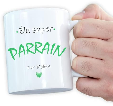 Mug personnalisé - Demande originale marraine ou parrain - Tasse magique (Super parrain personnalisable)