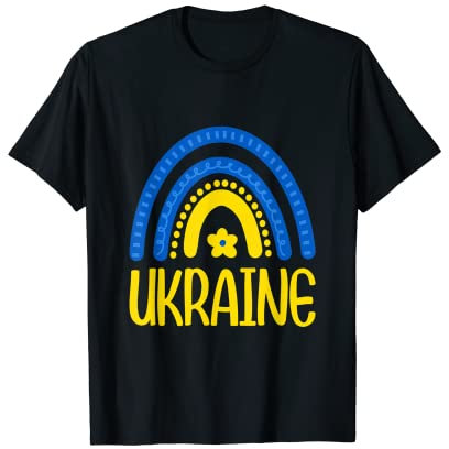 Ucrania arcoíris amor bandera Camiseta