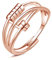 Hasnsofie Silber Anxiety Ring Damen, 925 Sterling Silber Angst Ringe, Unisex Offen Rose Gold Angst Spinning Ringe, Verstellbar Fidget Spinner Ring Anti Stress Ringe Stimmungsring Dekompressionsring