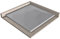 BERNSTEIN Duschtasse 90x90 cm Beton-Optik matt Flache Bauhöhe, Duschwanne der GT-SERIE aus SMC, Rechteckiges Duschbecken mit Gefälle, SMC -Duschwanne, Steinoptik