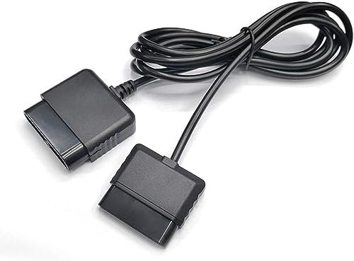 Gamer Gear Rallonge – Durable et confortable pour manette de Playstation – Câble d'alimentation PS2 de 1,8 m de long – Câble d'alimentation pour manette de jeu PS1 et PS2