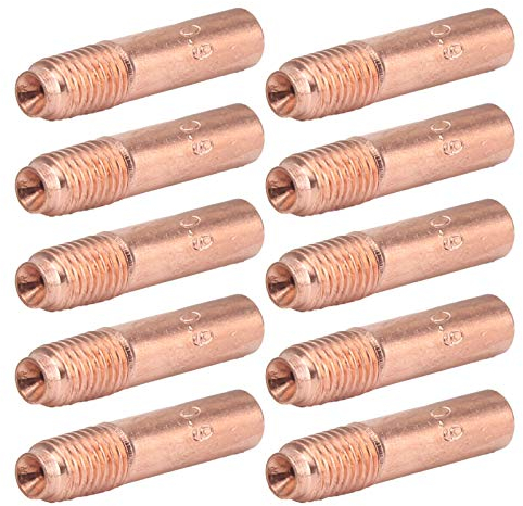 10 Ugelli Conduttivi 0,9 Mm per Saldatura MIG, Punte di in Rame, Piccoli Accessori, Pistole di Ricambio, Punta per Saldatore, Pistola, Kit di Accessori per Torcia
