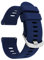 TIESOME Silicone Rubber Watch Bands, Silver Stainless Steel Buckle, Quick Release, 18mm 20mm 22mm Smartwatches Bands for Men and Women Waterproof Sport Watchbands (20mm, Blue)