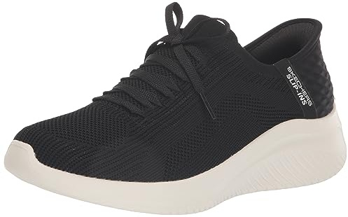 Skechers Women's Martha Stewart Ultra Flex 3.0 Slip-ins-Daylight Sneaker, Black, 10