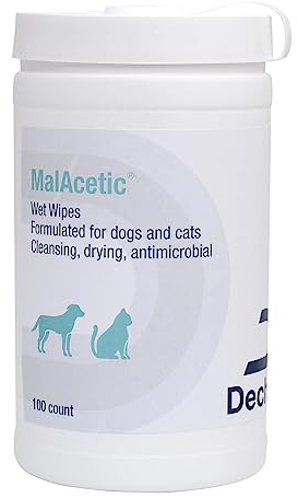 FOXCUP MalAcetic Feuchttücher für Hunde und Katzen, 100 Stück
