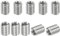 PATIKIL 10Stk Gewinde Adapter Hülse Reduziere Mutter M6*1 Außengewinde zu M4*0.7 Innengewinde Reparatur Einsatz Mutter Schraube Reduzierstück Umwandlung Edelstahl Verbindungselement 8mm