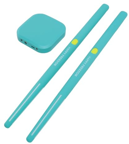 Virtuelles Elektronisches Schlagzeug-Set, Reality Somatosensory Air Drum Sticks mit Farbenfrohen Lichteffekten und Realistischem Erlebnis, Tragbar für Geschenke für Anfänger