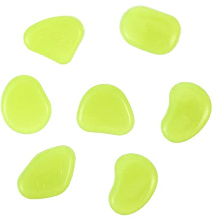 BESPORTBLE 100pcs Luminous Pebbles Aquarium Plant Substrate Garden Gravel Cobbles for Garden Gravel for Outdoor Ponds Slabs for