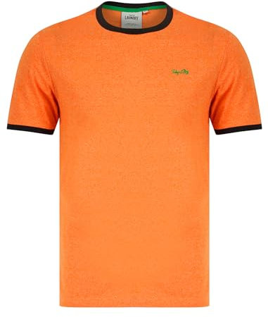 Tokyo Laundry Men's 'Trevor' Grindle Cotton Blend Crew Neck Ringer T-Shirt Orange