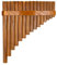 Runioney Flûte de Pan en Bambou Naturel, Instrument à Vent, 15 Tons en Sol Majeur, Main Droite