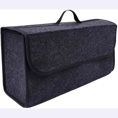 WENYINGLIHAI Kofferraum Organizer Auto Organizer mit Deckel Auto Tasche für Suba-ru BRZ Crosstrek Forester Legacy Levorg Outback XV, Bewegliche Faltbare Filztuch Organizer Auto Zubehör,A Black