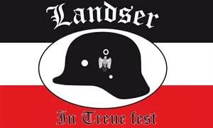 2 x Aufkleber Flagge Landser in Treue fest 8 x 5 cm Sticker Flagge Fahne