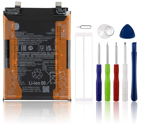 SwarKing Batterie de rechange BP4C compatible avec XIAO MI Note 11T pro+ avec outils